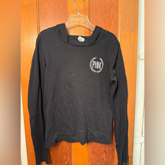 PINK Victoria's Secret Black Sweatshirt - Picture 1 of 3